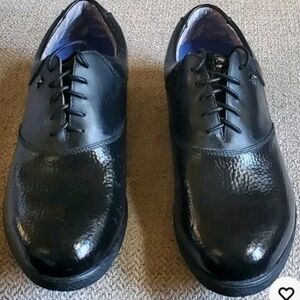 RARE Arnold Palmer Performance Series Men Size 11.5 Saddle Golf Shoes - Black